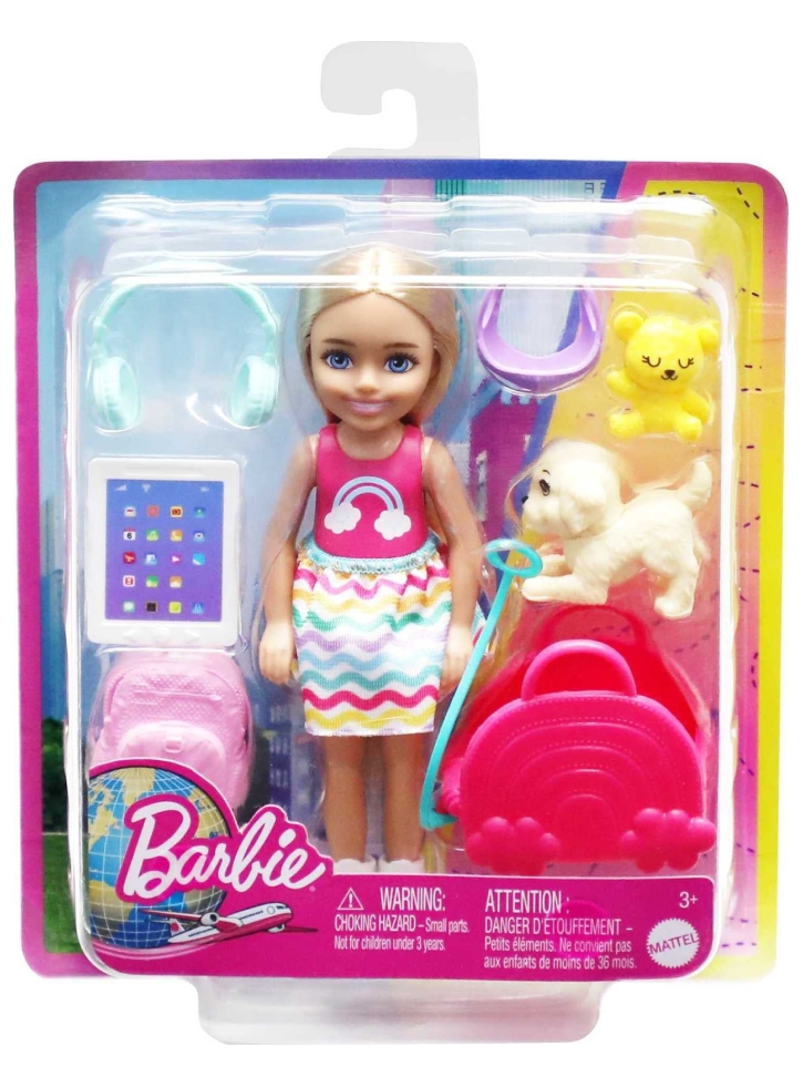 Papusa Barbie Chelsea Travel With Puppy (HJY17)