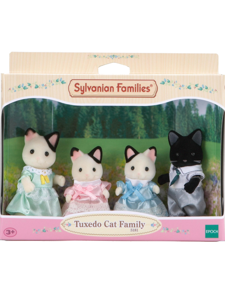 Figurine Sylvanian Families Tuxedo Cat Family