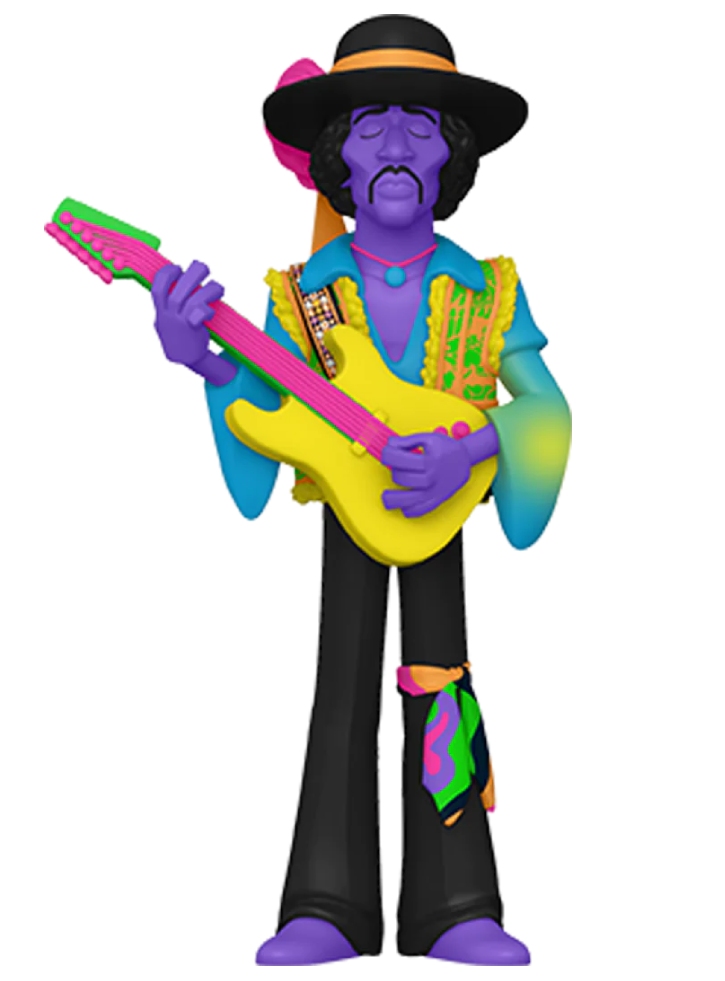 Figurina Funko Pop Gold Jimi Hendrix (Blacklight) Primium 12cm