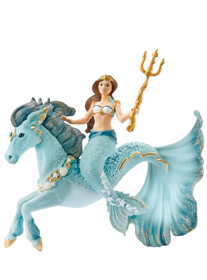 Figurina Schleich Mermaid Eyela on Underwater Unicorn (70594)