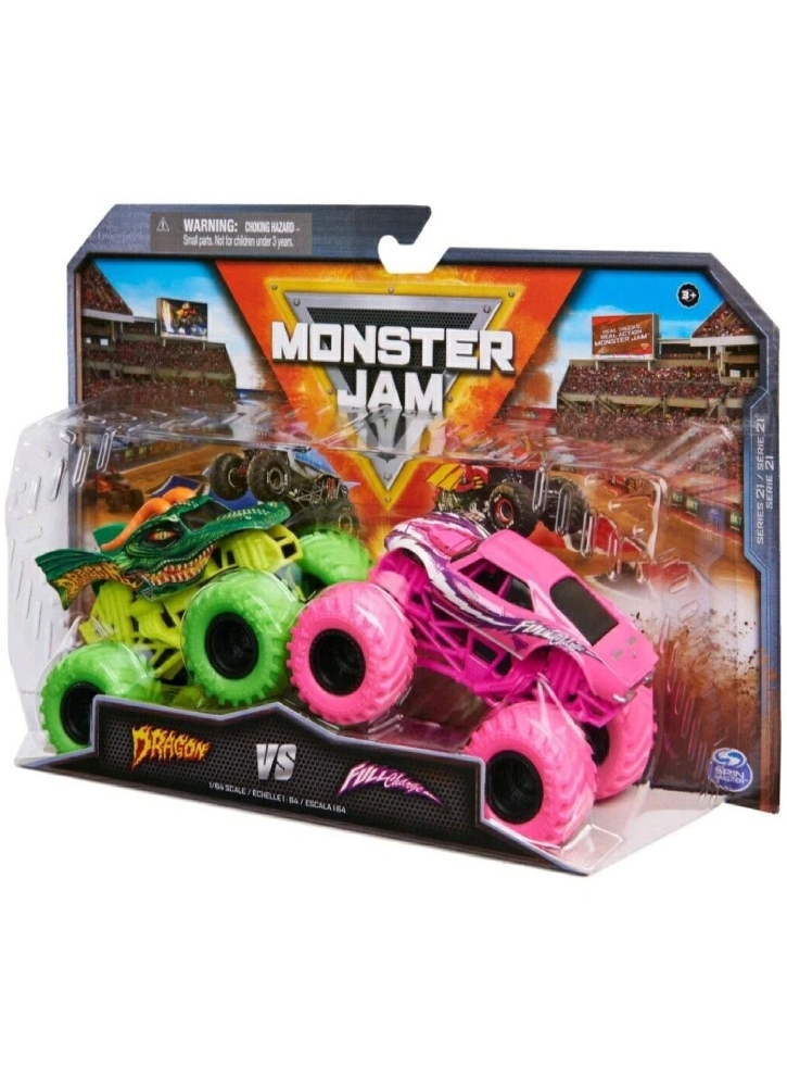 Monster Jam 1:64 Metal Dragon vs Full Charge