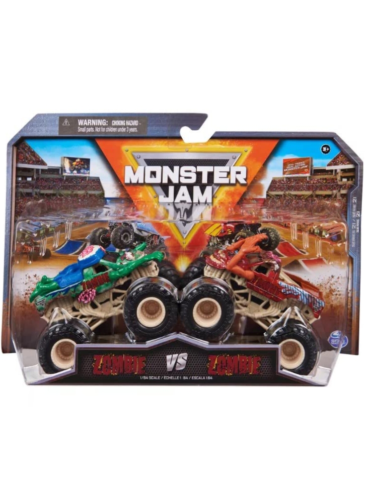Monster Jam 1:64 Die Cast Double Zombie vs Zombie