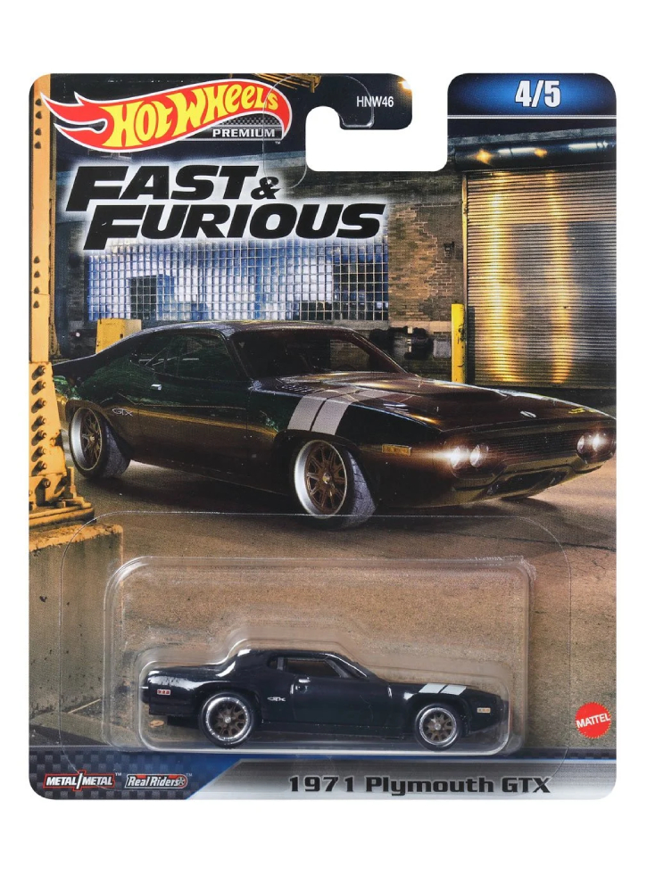 Vehicul Hot Wheels Fast Furious 1971 Plymouth GTX (HNW55)