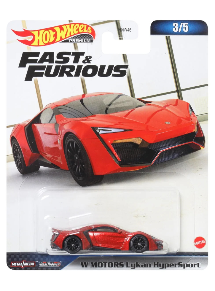 Vehicul Hot Wheels Fast Furious Lykan Hypersport (HNW49)
