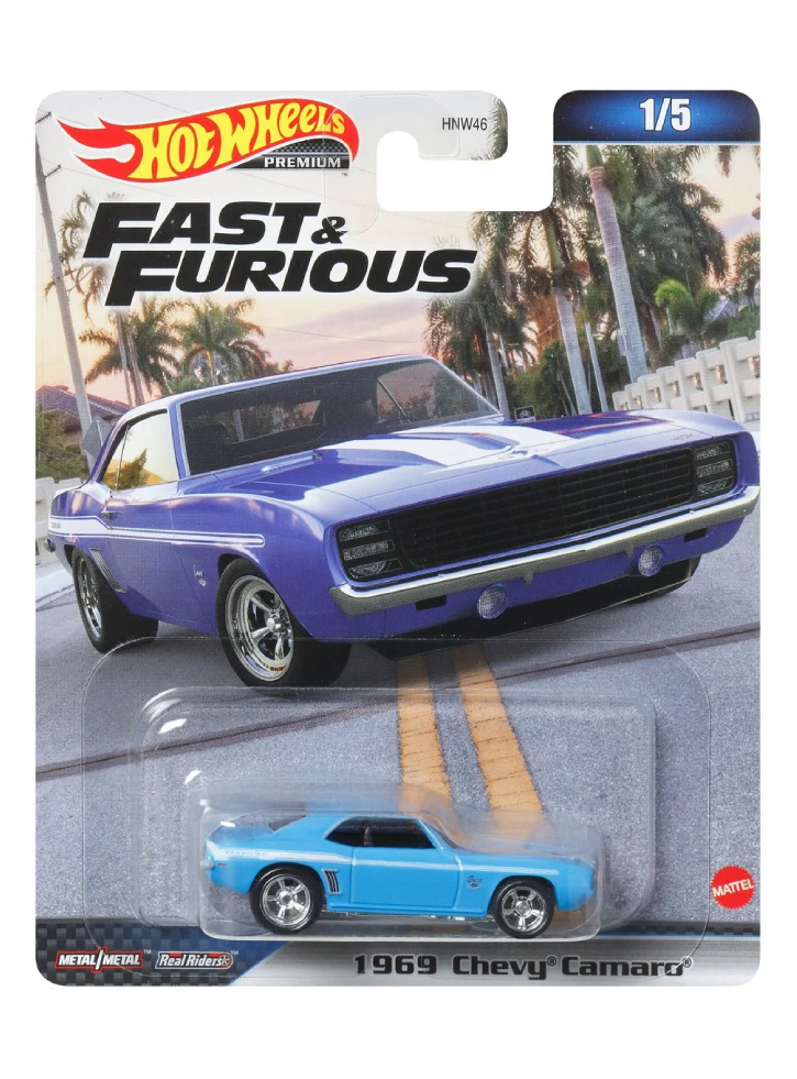 Vehicul Hot Wheels Fast Furious 1969 Chevrolet Camaro (HKD24)