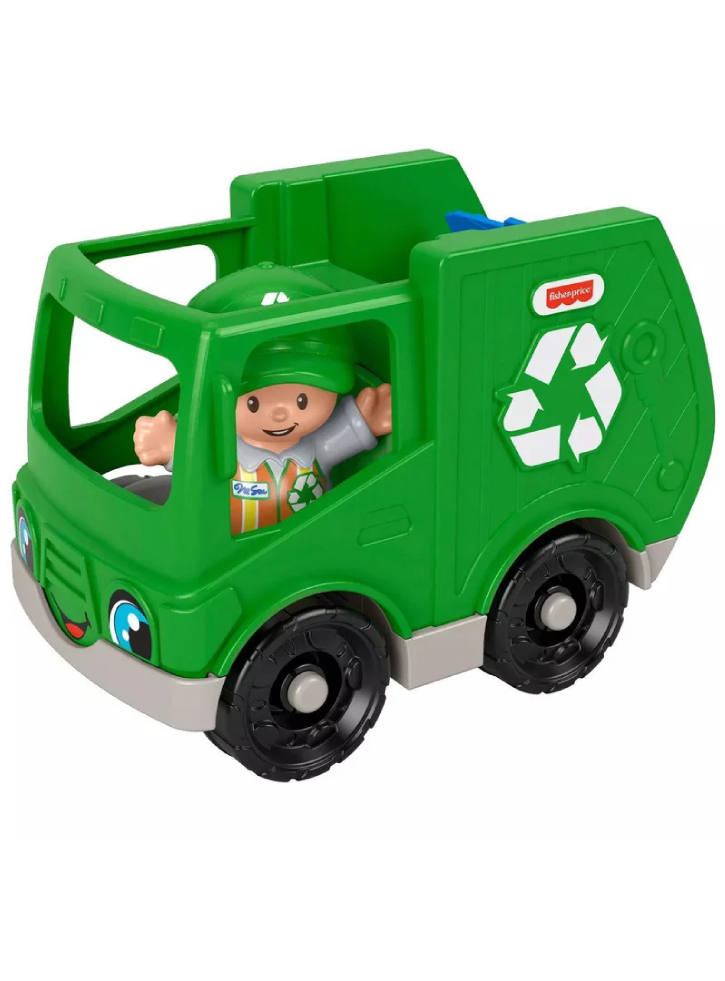 Vehicul Fisher-Price Little People Recycle Truck (GMJ17)