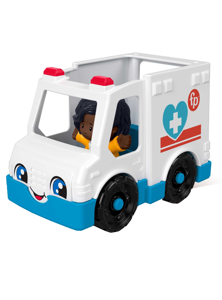 Vehicul Fisher-Price Little People Ambulance (GWD13)