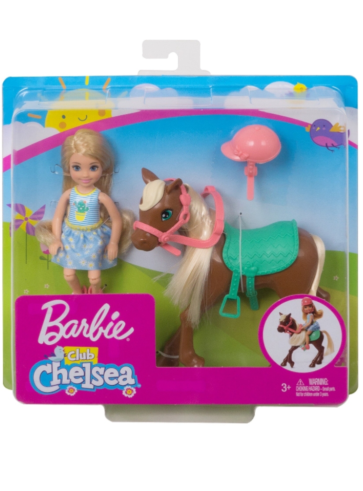 Papusa Barbie Chelsea & Pony Blonde (GHV78)