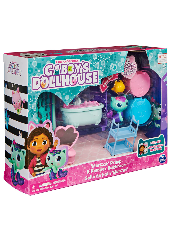 Gabbys Dollhouse Mercat's Primp & Pamper Bathroom