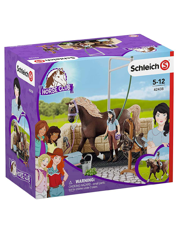 Set Schleich Horse Club Washing Area With Emily & Luna (42438)