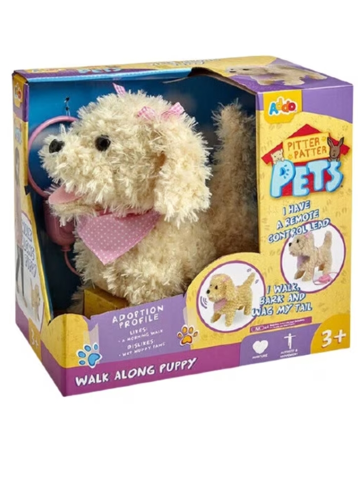 Happy Pets - Walk Along Cream Puppy 27 cm (31511163)