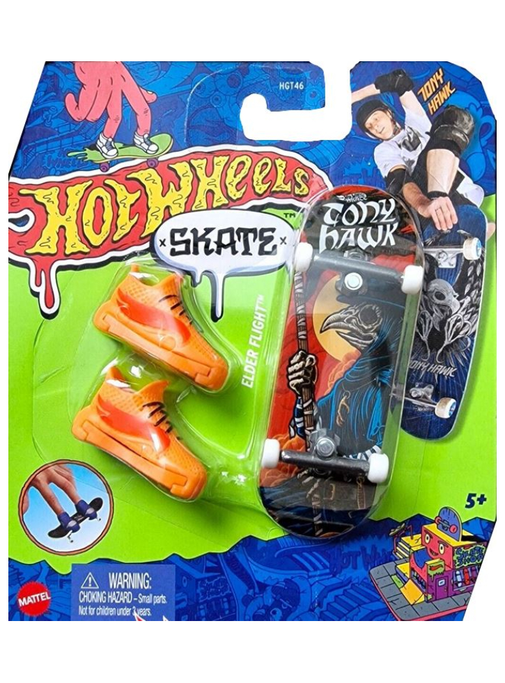 Set Hot Wheels Skate - Elder Flight Tony Hawk Fingerboard Set (HNG28)