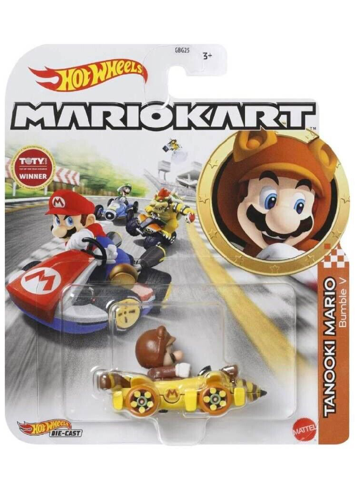 Hot Wheels Mario Kart - Tanooki Mario Bumble V Die-Cast (HDB31)