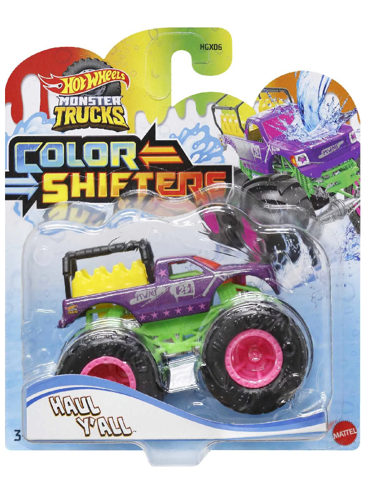 Hot Wheels Monster Trucks Color Shifters - Haul Yall Vehicle (HMH35)