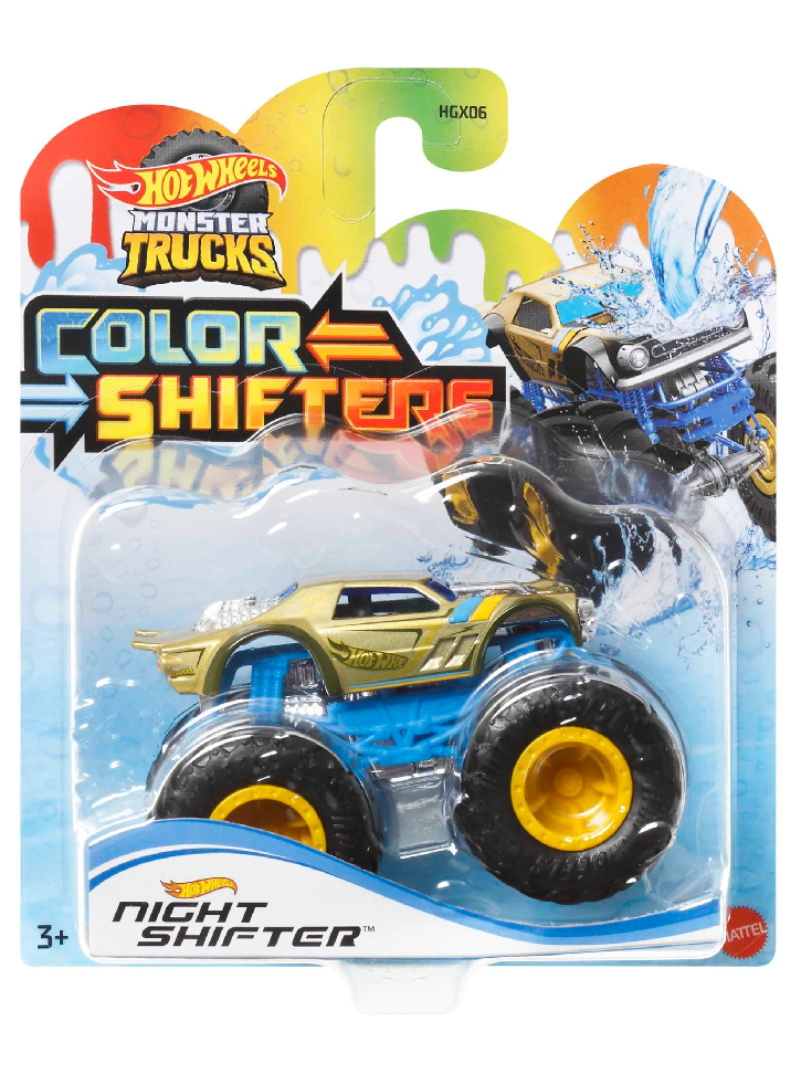Hot Wheels Monster Trucks Color Shifters - Night Shifter Vehicle (HNW06)