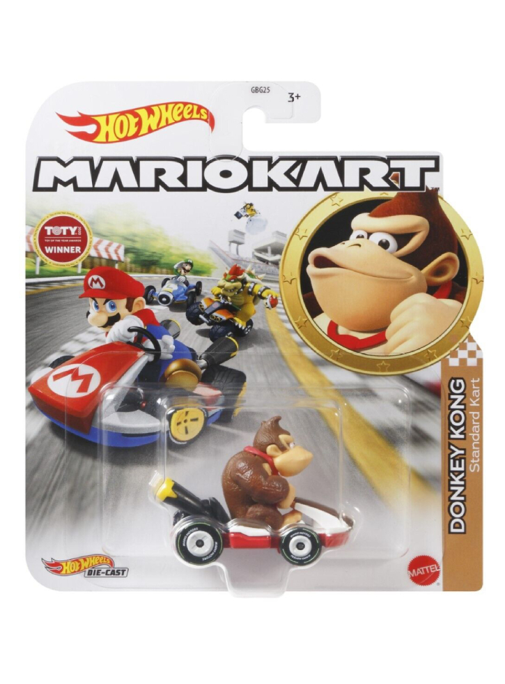 Hot Wheels Mario Kart - Donkey Kong Standard Kart Die-Cast (GRN24)