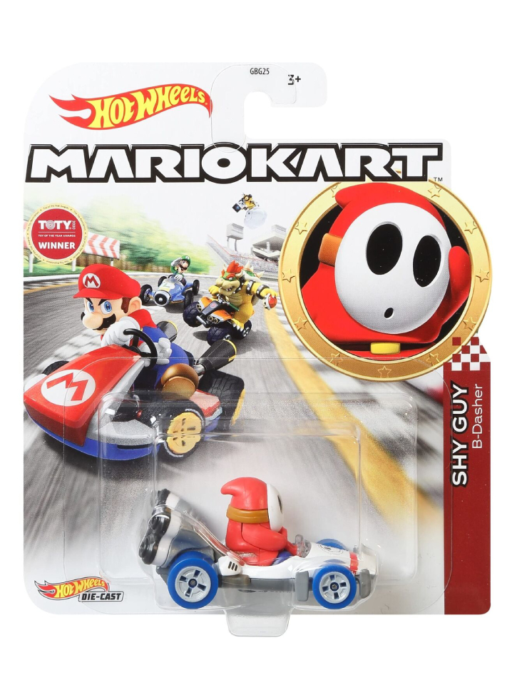 Hot Wheels Mario Kart - Shy Guy B-Dasher Die-Cast (GJH61)