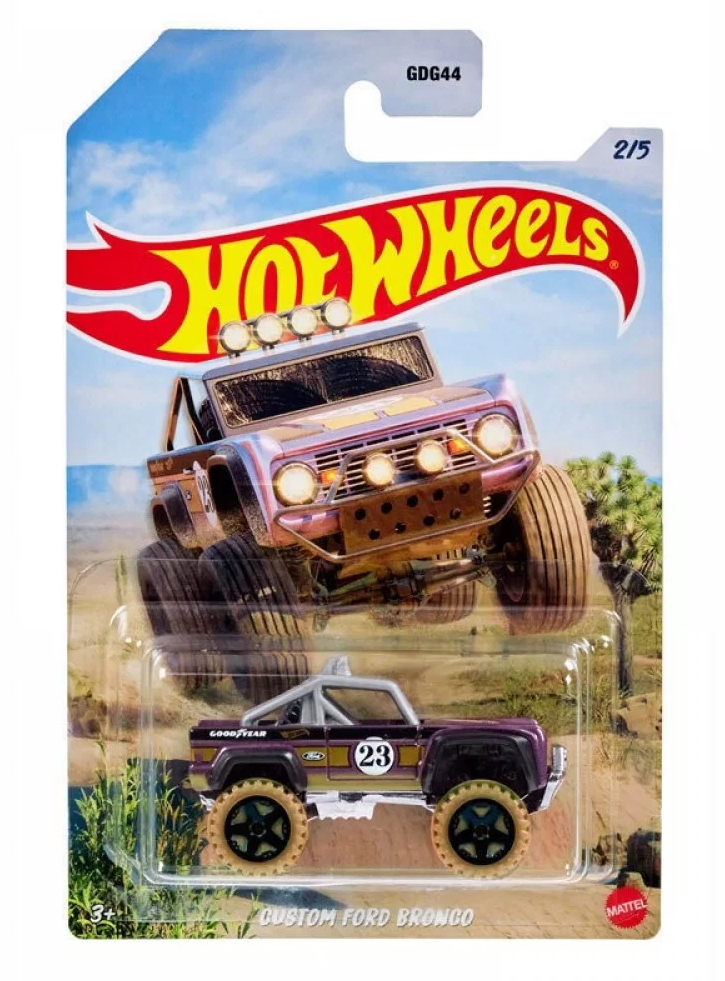 Hot Wheels Baja Cars 4X4 - Custom Ford Bronco (HLK21)
