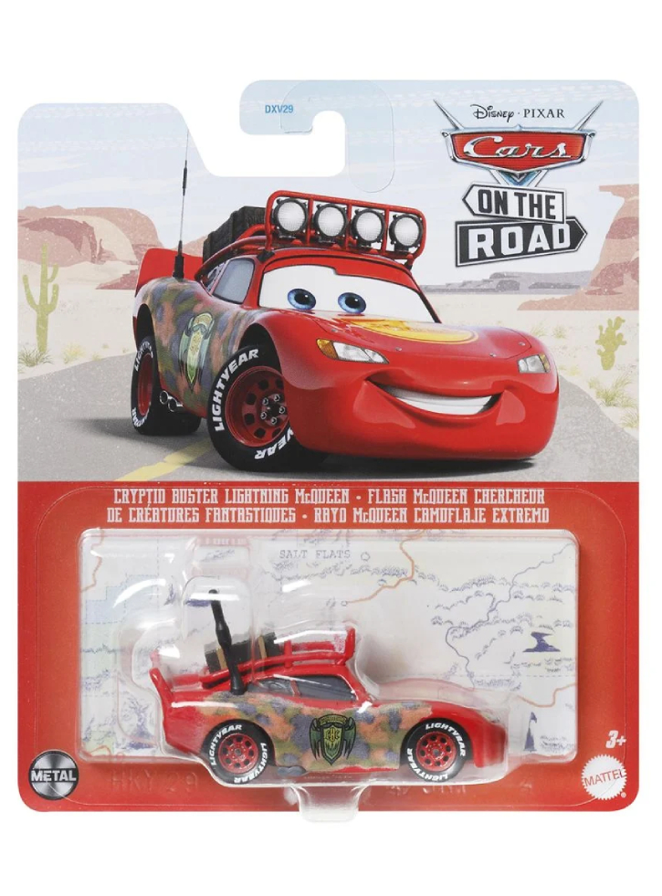 Masina Disney Pixar On The Road Cryptid Buster Lightning McQueen (HKY29)