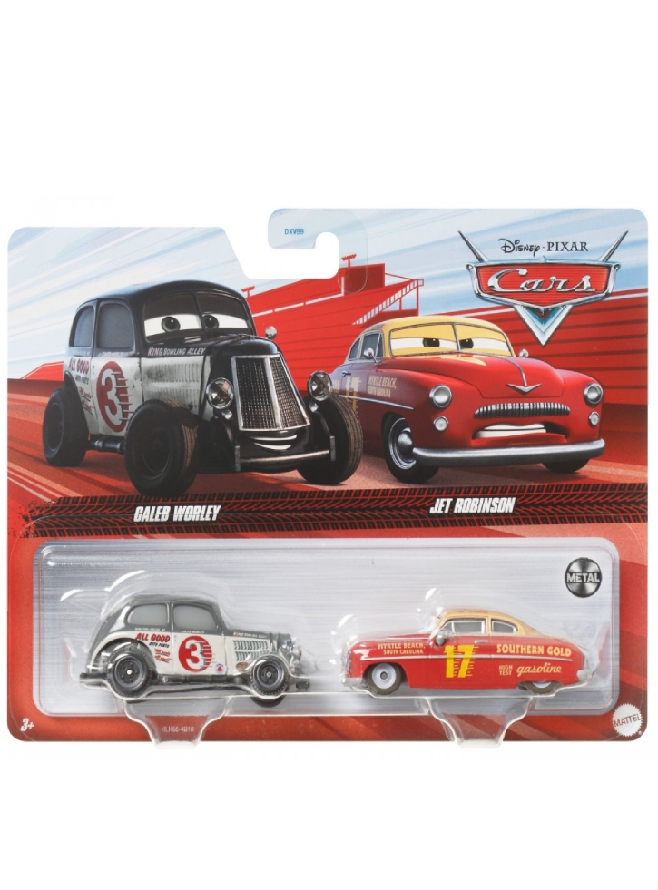 Set Disney Pixar Cars 3 - Caleb Worley Jet Robinson (HLH65)
