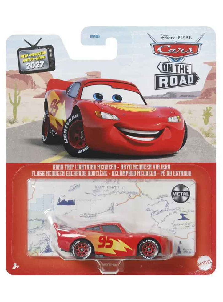 Masina Disney Pixar Cars On The Road - Road Trip Lighting McQueen (HKY34)