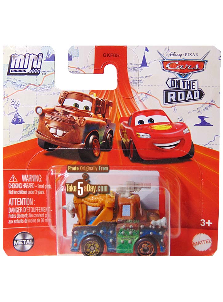 Vehicul Disney Cars Mini Racers On The Road Rumbler Mater (HLT84)