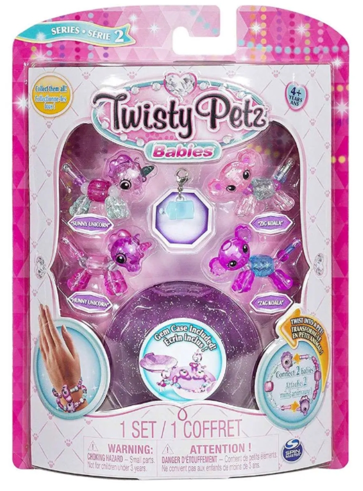 Twisty Petz Babies Sunny Unicorn, Zag Koala, Hunny Unicorn Zig Koala (20104382)