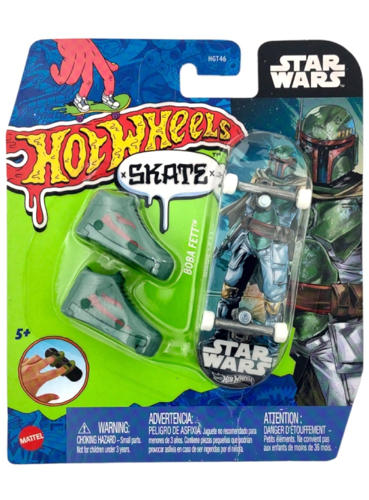 Set Hot Wheels Skate Fingerboard and Shoes Star Wars - Boba Fett (HNG34)