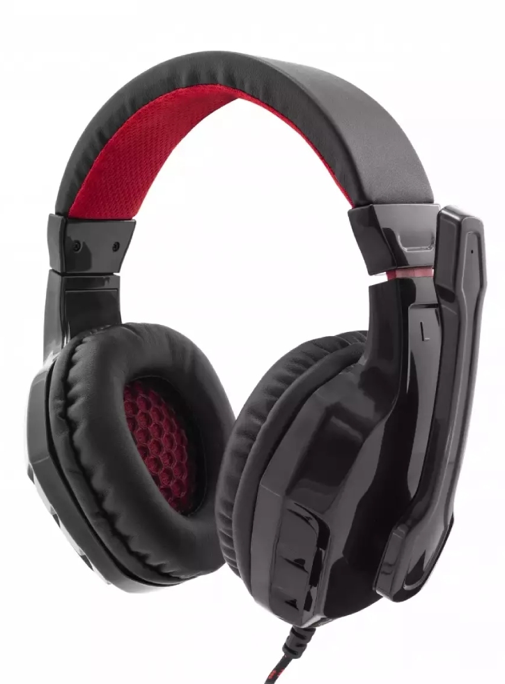 Casti White Shark Panther Black/Red - PC