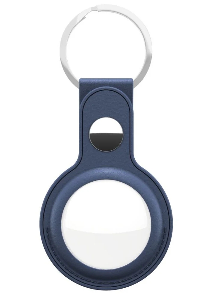 Keybudz Leather AirTag Cobalt Blue