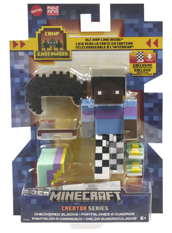 Figurina Minecraft Creator Series Checkered Slacks 8cm (HPD88)