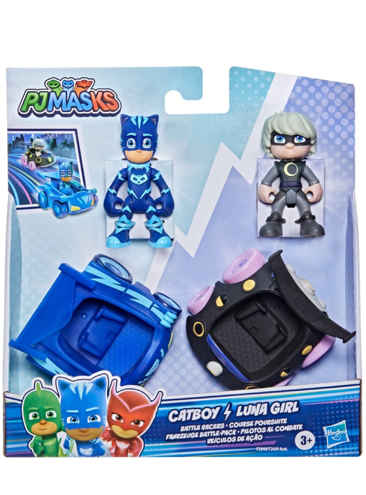 Set PJ Masks Catboy Luna Girl Battle Racers 6cm (F2840)
