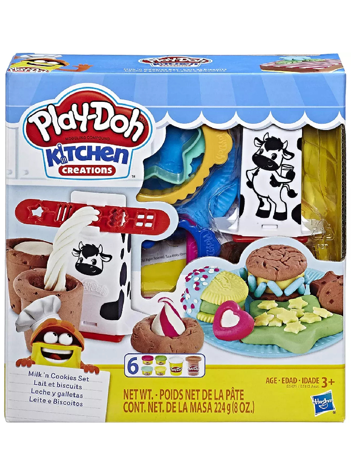 Set Plastilina Play-Doh Kitchen Creations Milk & Cookies (E5471)