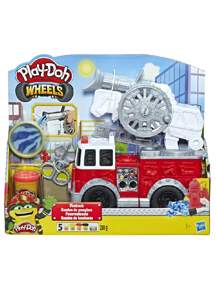 Set Plastilina & Vehicul Play-Doh Firetruck (E6103)