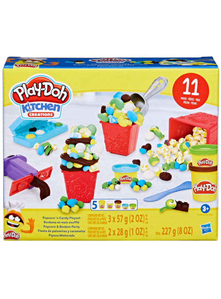 Set Plastilina Play-Doh Kitchen Creations Popcorn & Candy (F7397)