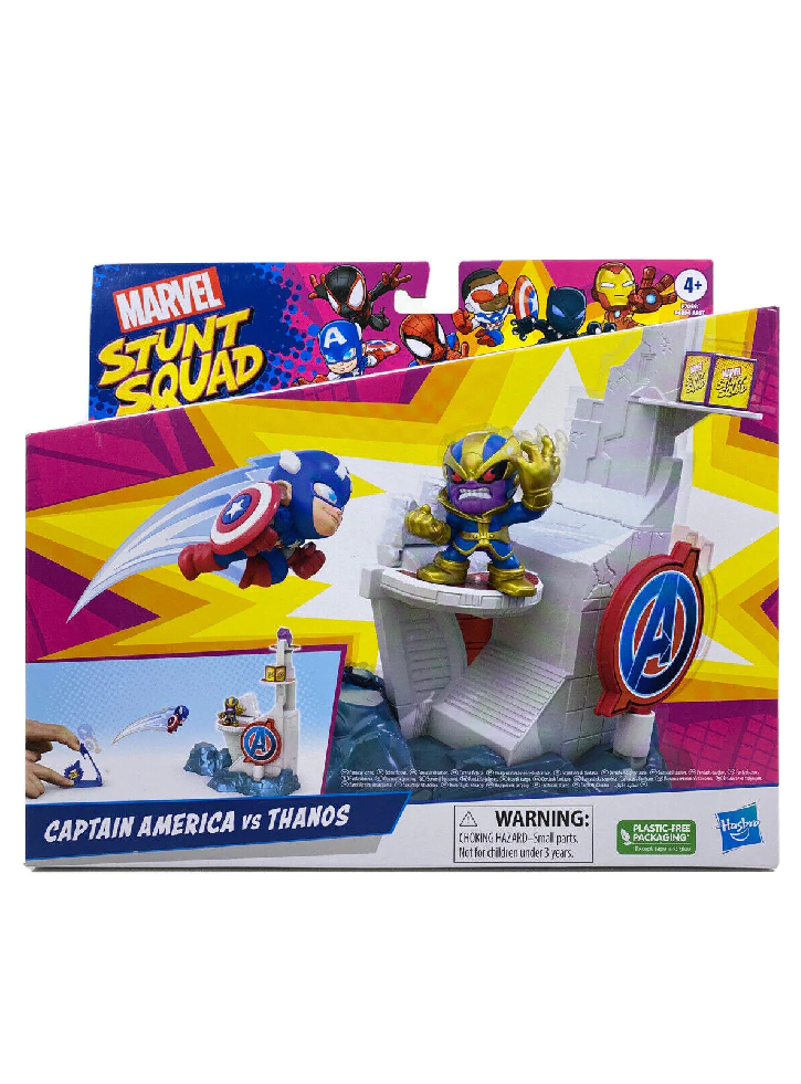 Set Marvel Stunt Squad Captain America VS Thanos Mini (F7059)
