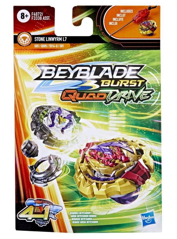 Beyblade Burst Quad Drive 4 in 1 Stone Linwyrm L7 (F4072)