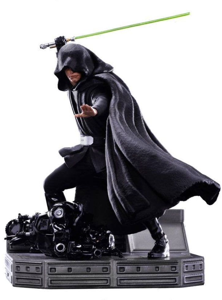 Figurina Iron Studios BDS The Mandalorian Luke Skywalker Combat Version Art (1/10)