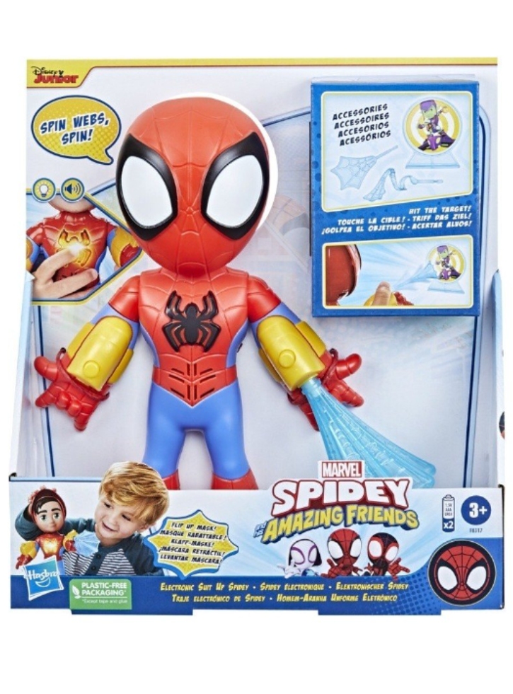 Figurina Disney Junior Marvel Spidey and his Amazing Friends Electronic Suit Up Spidey (F8317)