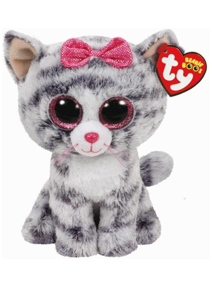 Plus TY Beanie Boos Kiki Grey Cat 23cm (1607-37075)