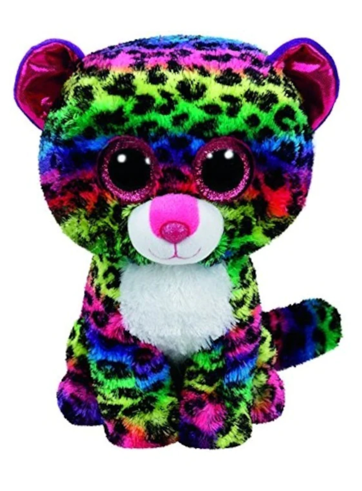 Plus TY Beanie Boo Dotty the Multicolor Leopard 23cm (1607-37074)