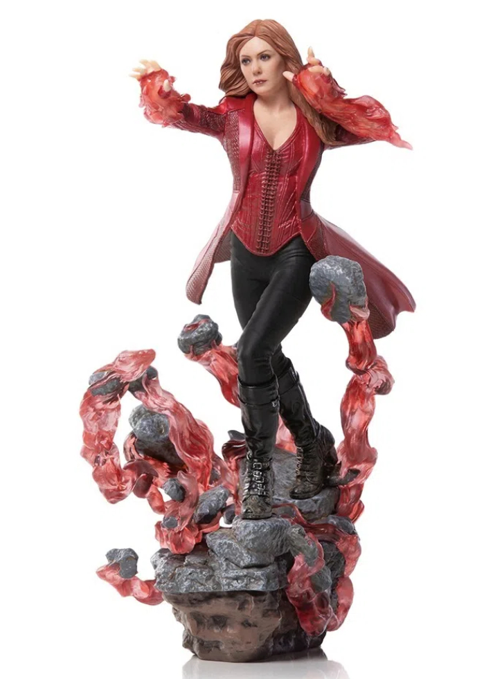 Figurina Iron Studios Avengers Endgame Scarlet Witch BDS Scale 1/10
