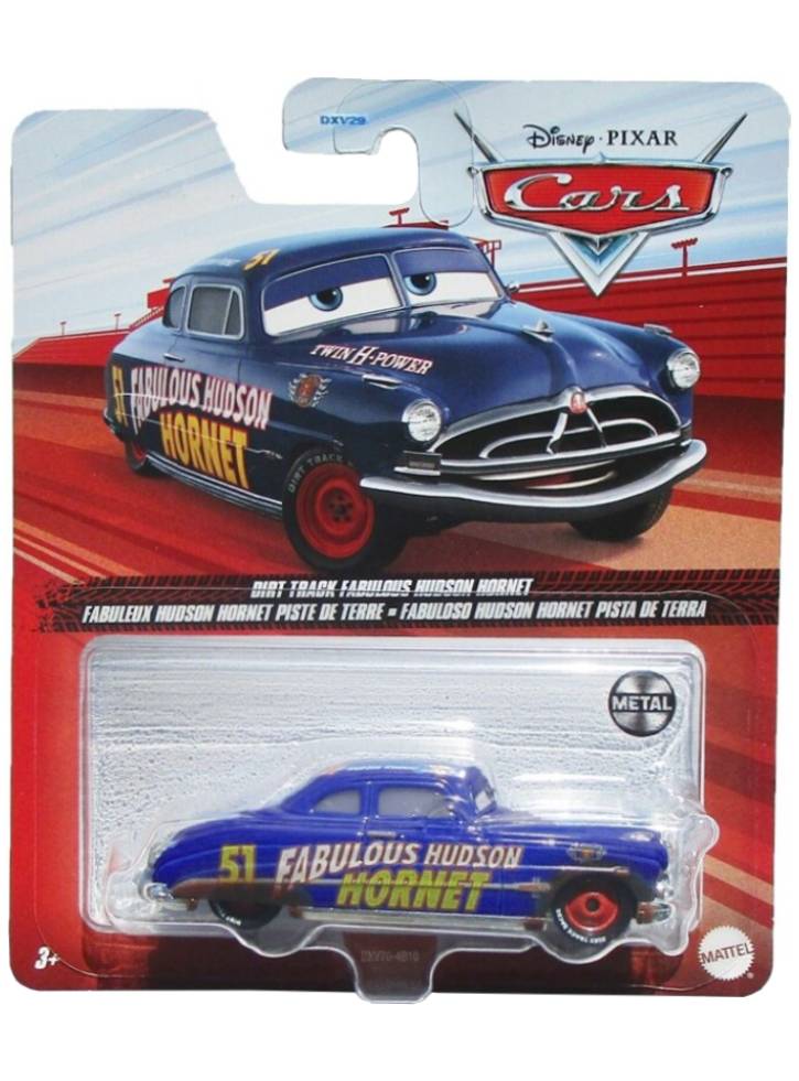 Masina Cars 3 Die Cast Dirt Track Fabulous Hudson Hornet (DXV70)
