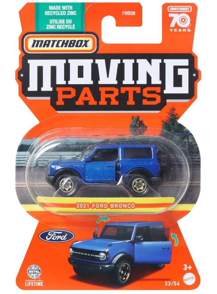 Vehicul Matchbox Moving Parts 2021 Ford Bronco (HLG18)