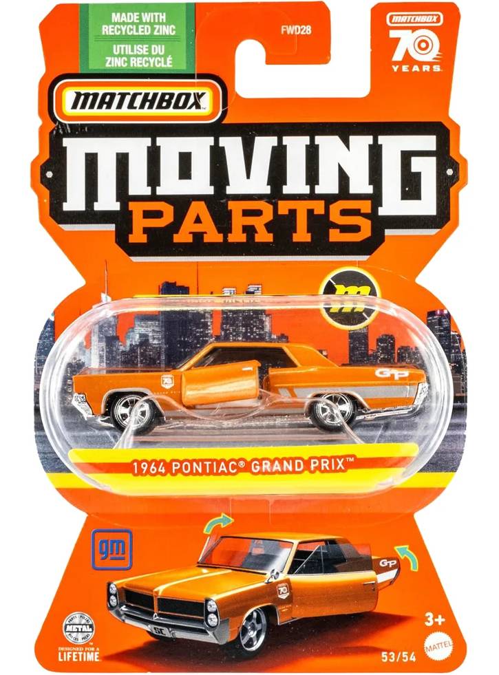 Vehicul Matchbox Moving Parts1964 Pontiac Grand Prix (HLG38)
