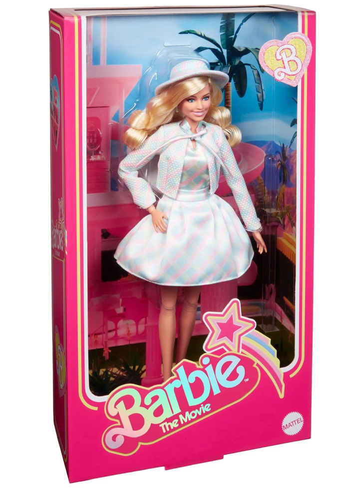 Papusa Barbie The Movie Collectible Margot Robbie in Plaid Matching (HRF26) 29cm