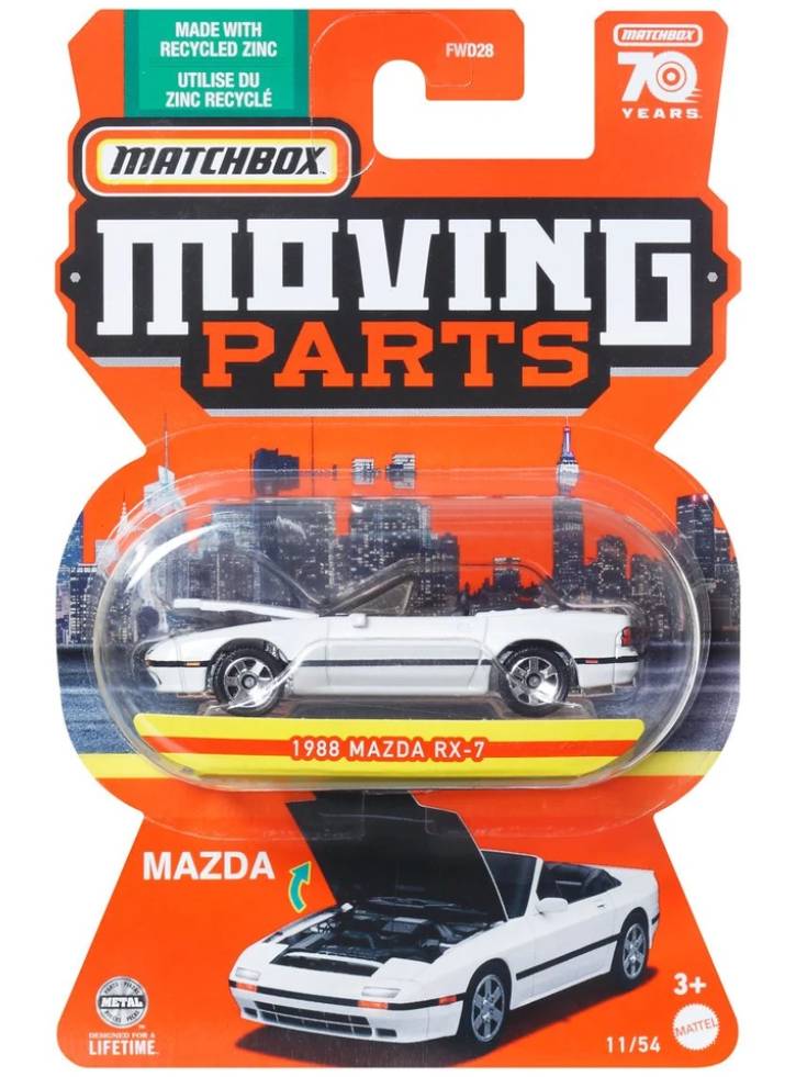 Vehicul Matchbox Moving Parts 1988 Mazda RX-7 (HLF96)