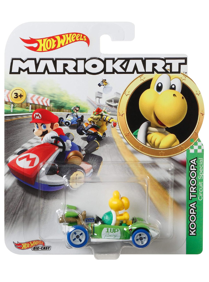Vehicul Hot Wheels Mario Kart Koopa Troopa Circuit Special Die-Cast (GGV85)