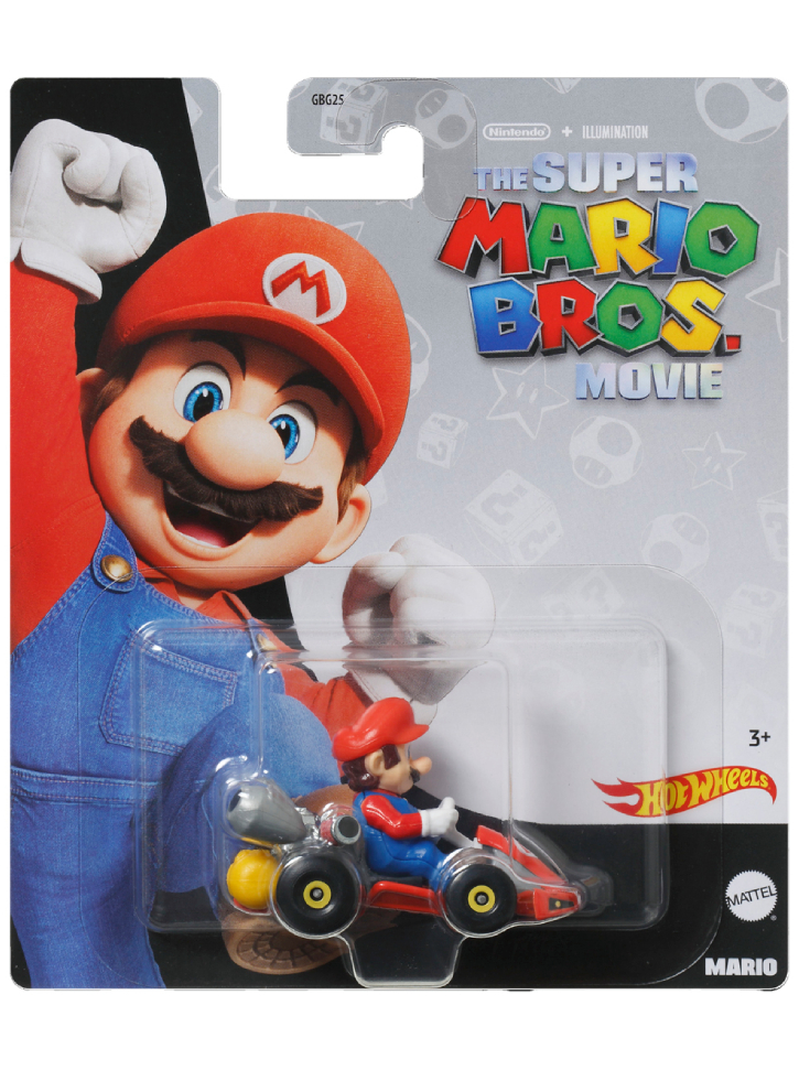 Vehicul Hot Wheels The Super Mario Bros Movie Super Mario Die-Cast (HKD42)