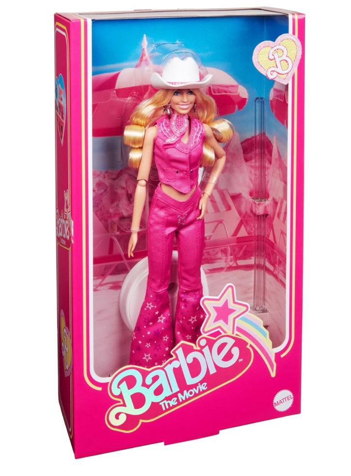 Papusa Barbie The Movie Collectible Margot Robbie in Pink Western Outfit (HPK00)